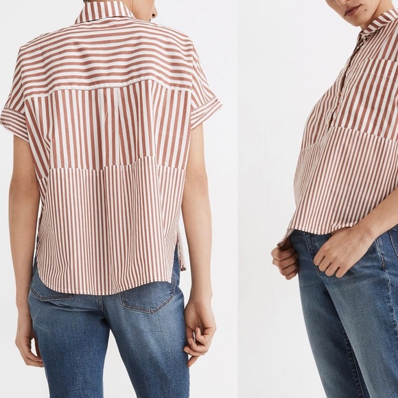 Madewell Stripe Play Daily Shirt - Picture 2 of 2